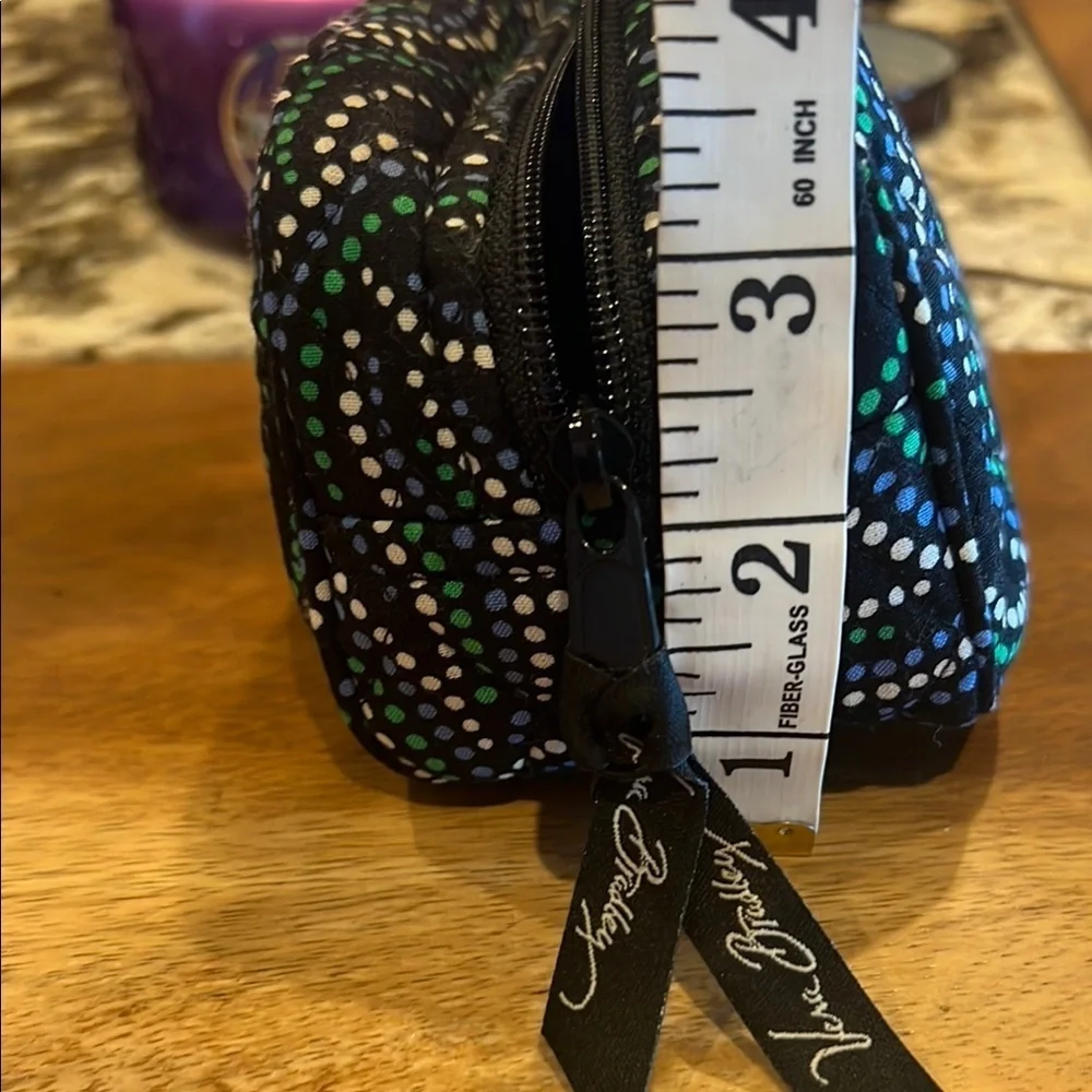 Vera Bradley Black and Blue cosmetic bag
